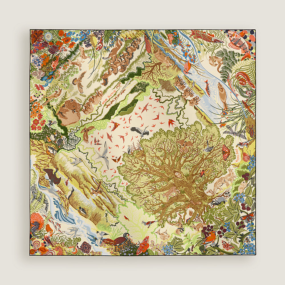 Rewilding Nature scarf 90 | Hermès USA